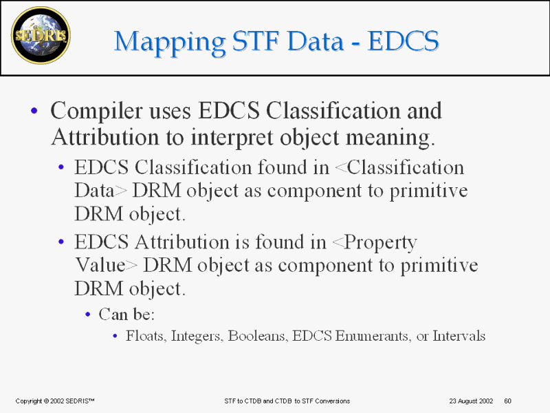 Mapping Stf Data Edcs